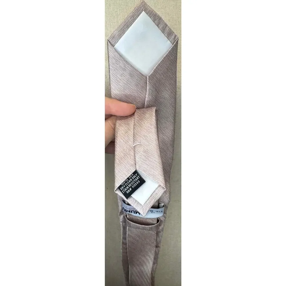 The Tie Bar Desert Solid Silk Skinny Tie - Wedding & Formal